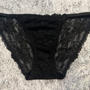 Victoria's Secret Black Lace Panties